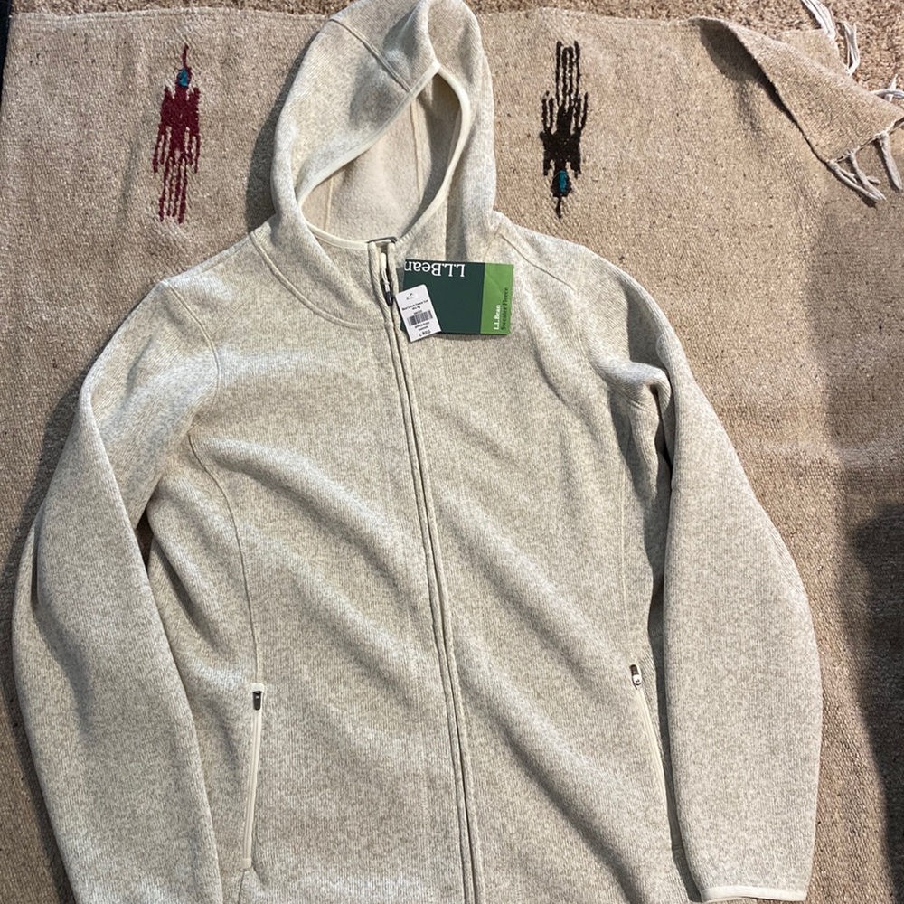 Women’s LL Bean Sweater Fleece Coat